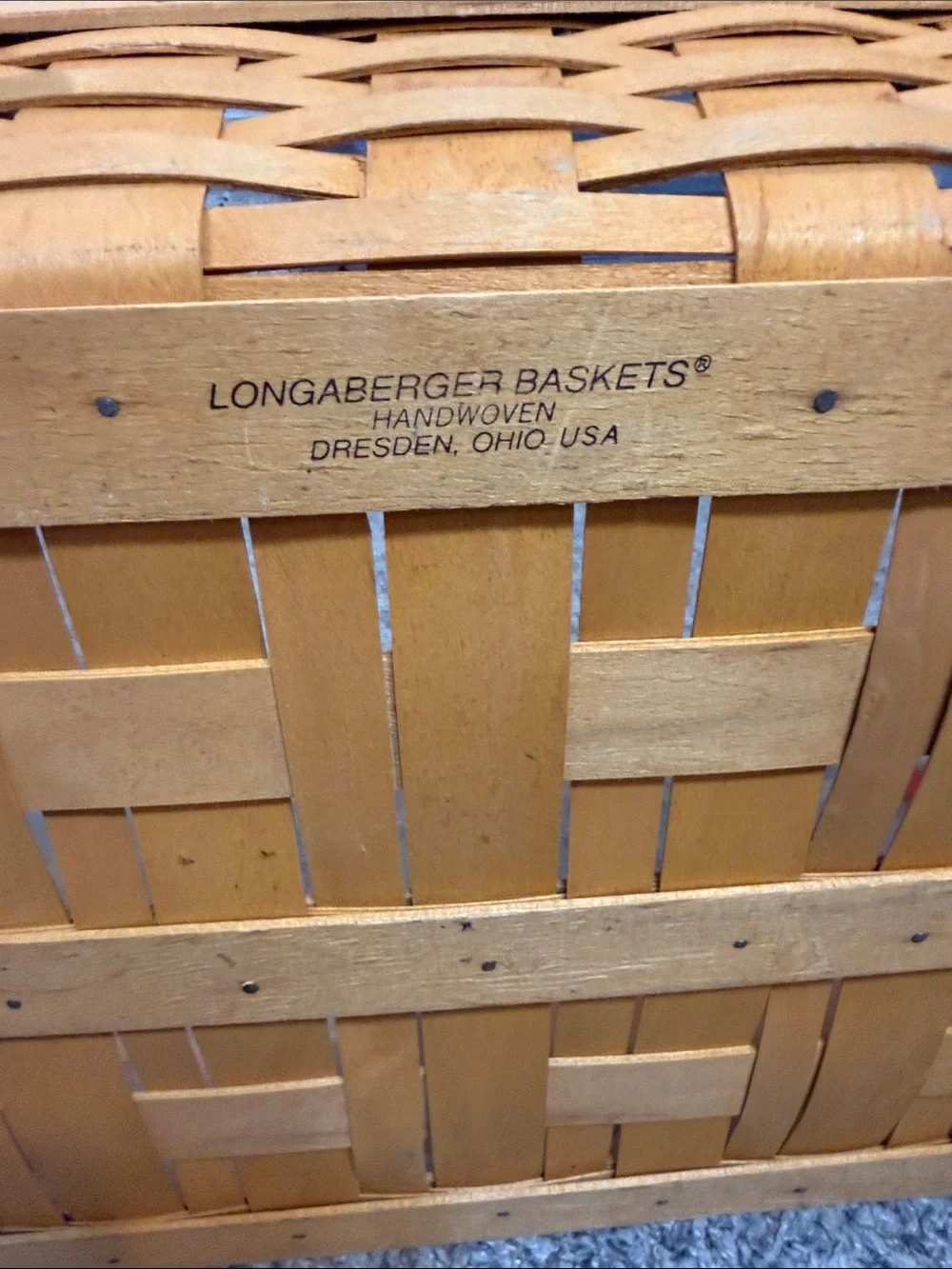 Longaberger serving tray basket
